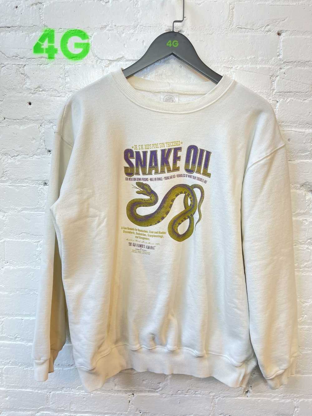 Vintage Vintage 90s SNAKE OIL Sweater Pullover Sw… - image 1