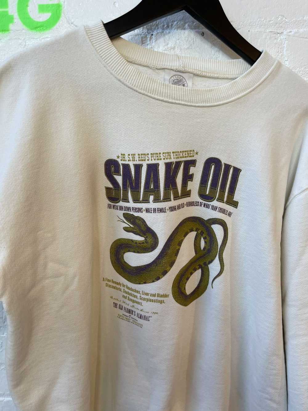 Vintage Vintage 90s SNAKE OIL Sweater Pullover Sw… - image 3