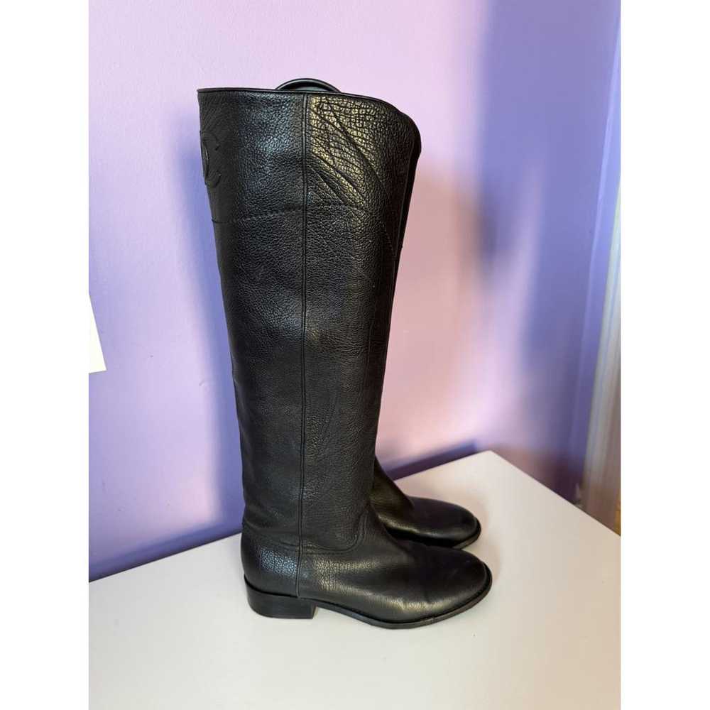 Chanel Leather riding boots - image 3