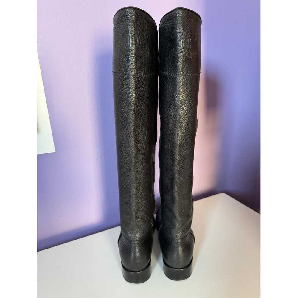 Chanel Leather riding boots - image 8