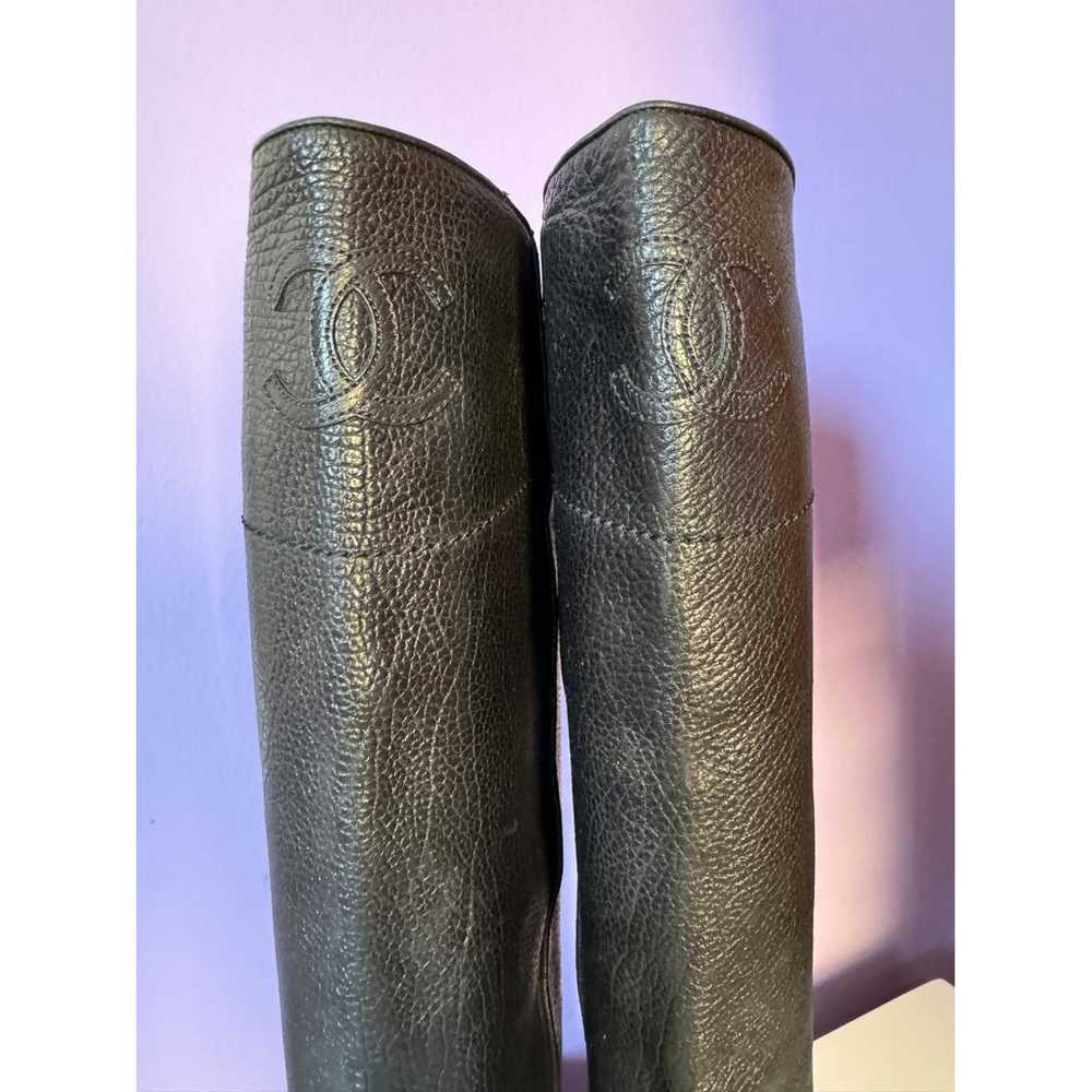 Chanel Leather riding boots - image 9