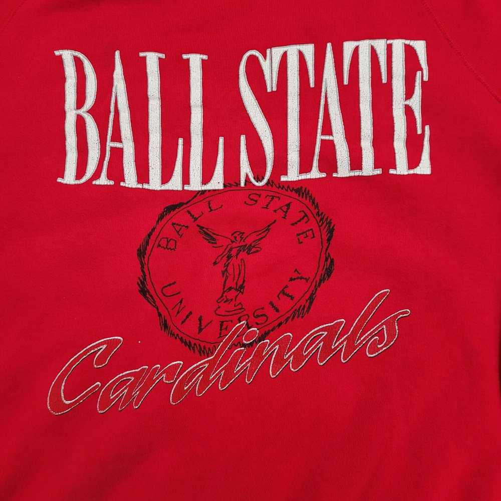 Vintage Vintage Ball State Cardinals Sweatshirt W… - image 10