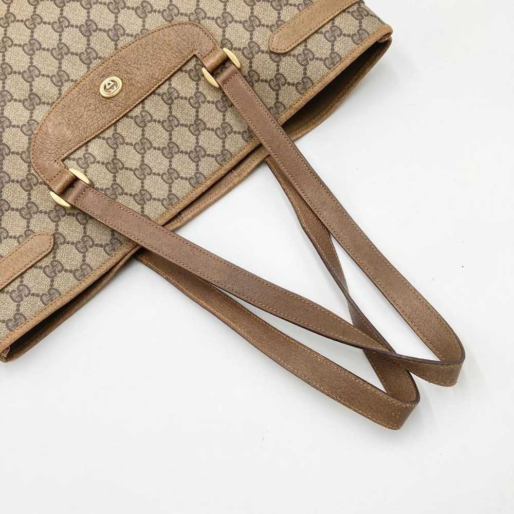 Gucci tote bag in PVC GG Supreme leather, brown. - image 11