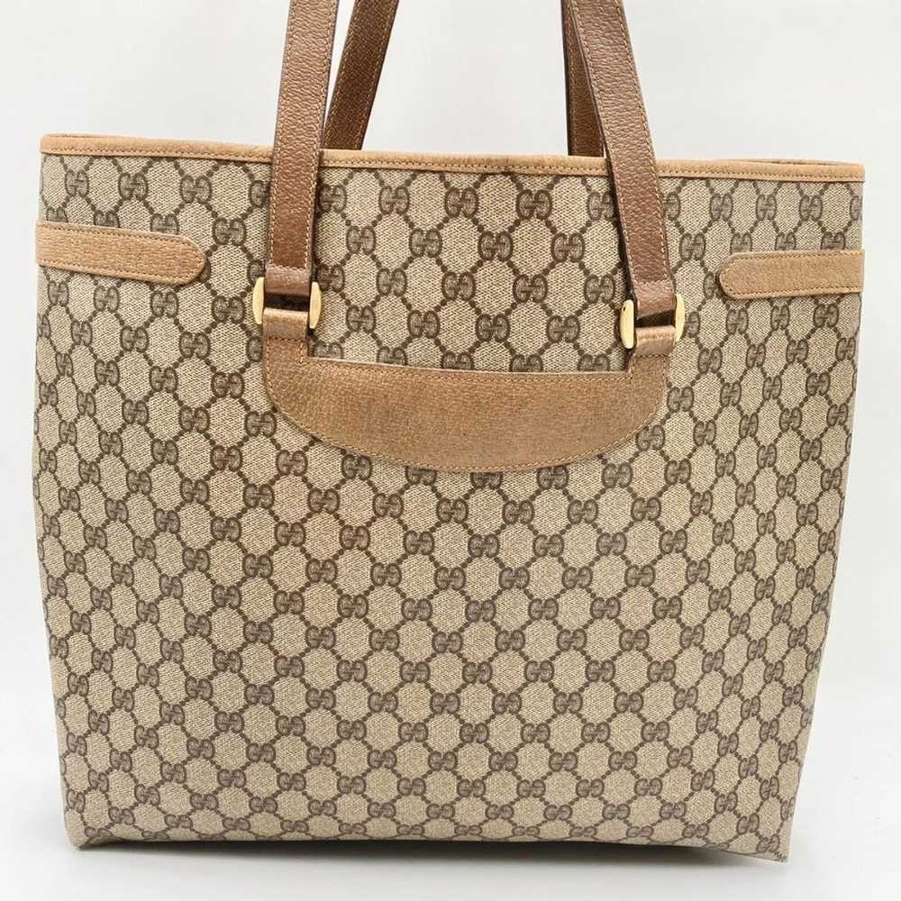 Gucci tote bag in PVC GG Supreme leather, brown. - image 2