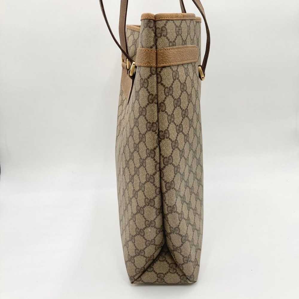 Gucci tote bag in PVC GG Supreme leather, brown. - image 4