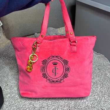 Hot Pink Juicy Couture Velour Tote Bag