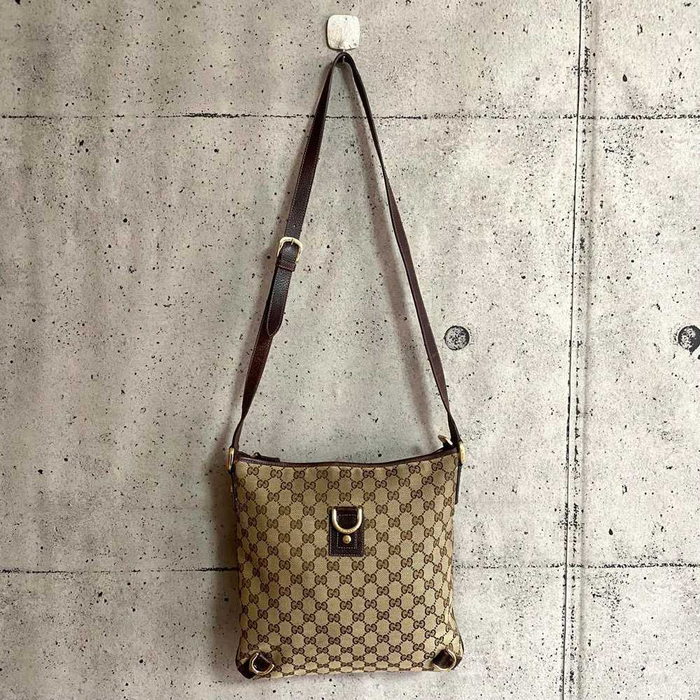 Authentic Gucci Gg Canvas Shoulder Bag Abby Cross… - image 3