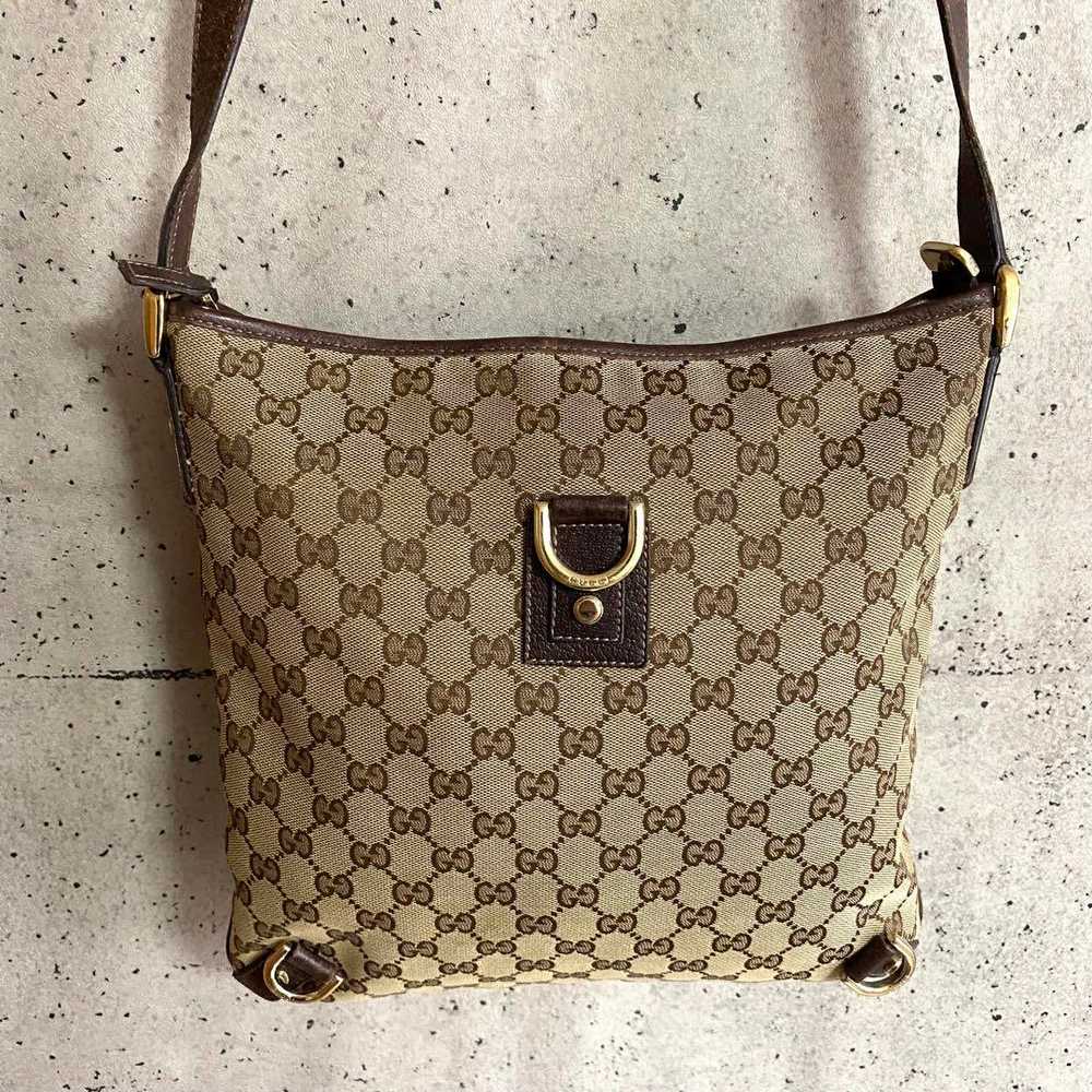 Authentic Gucci Gg Canvas Shoulder Bag Abby Cross… - image 4