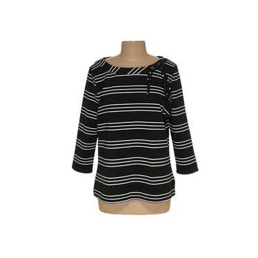 Liz Claiborne Women's Black Cotton Blouse