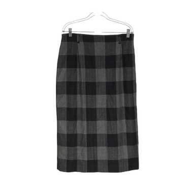 Talbots Black Wool A-Line Skirt - image 1