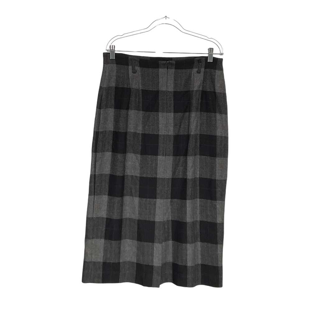 Talbots Black Wool A-Line Skirt - image 2