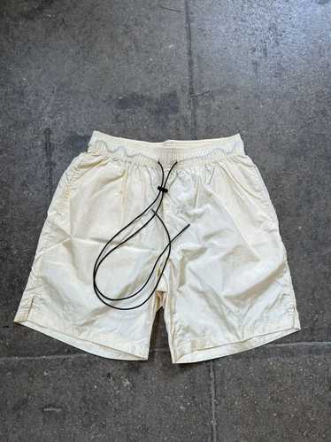 Streetwear × Vintage Crinkle Nylon Shorts Cream