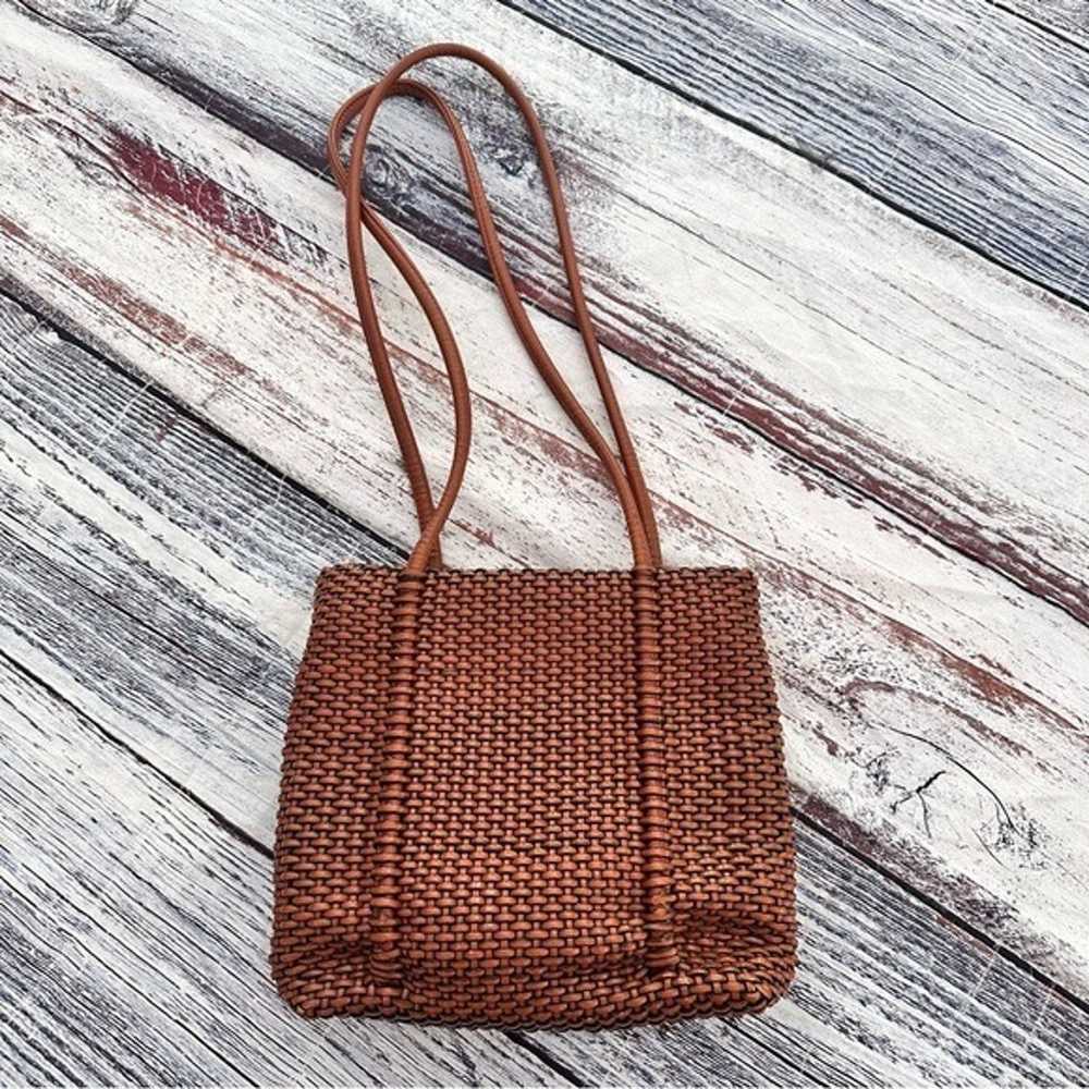 Vintage Nine West Vegan Leather Weave Purse - image 1