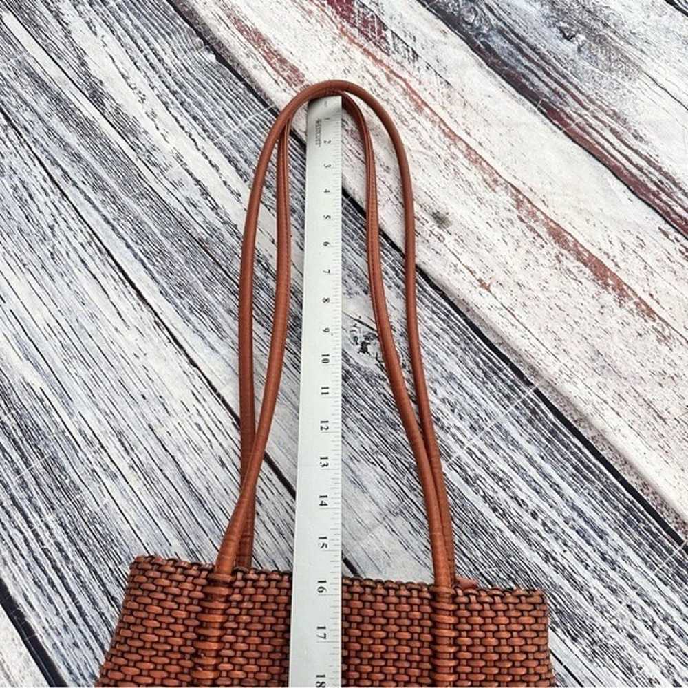 Vintage Nine West Vegan Leather Weave Purse - image 9