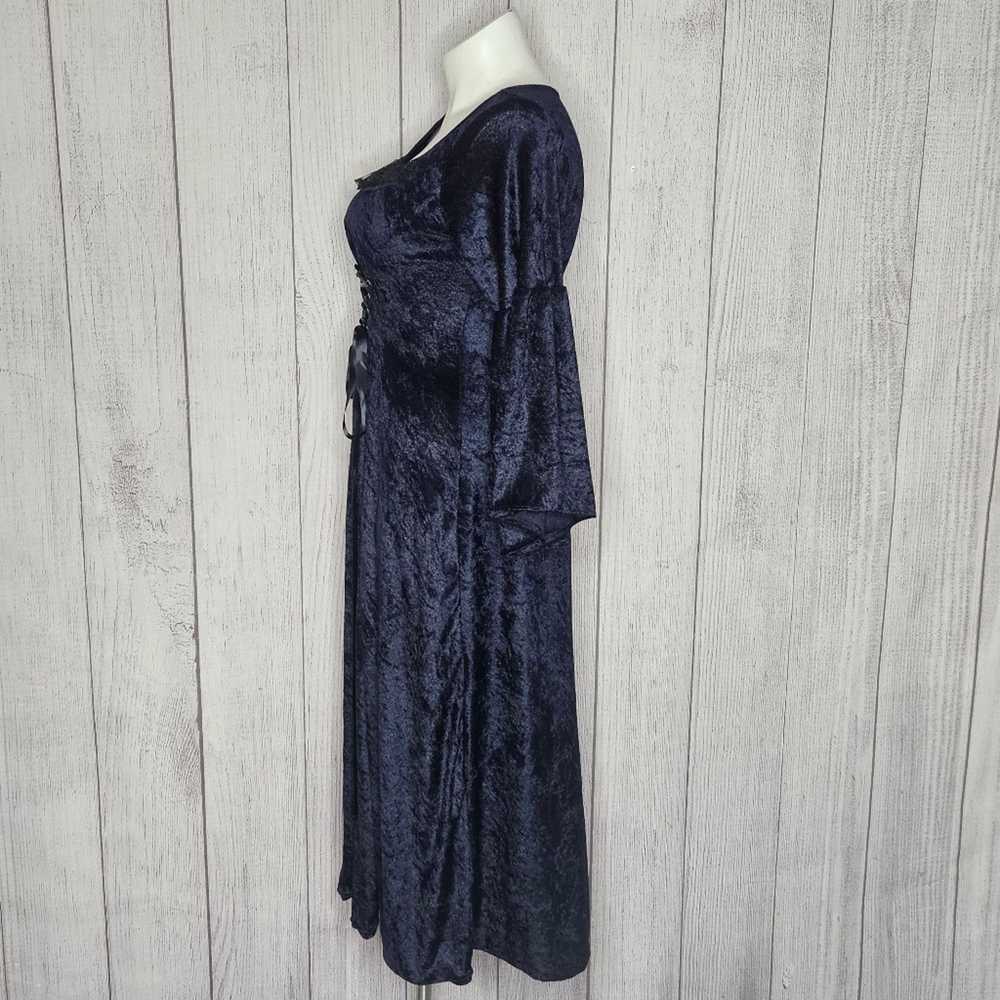 Vintage VTG 90s CYKXTEES Velvet Goth Victorian Re… - image 4