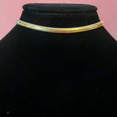 Vintage Vintage Goldette gold tone snake chain ch… - image 1