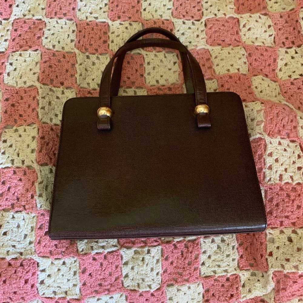 Brown handbag vintage - image 1