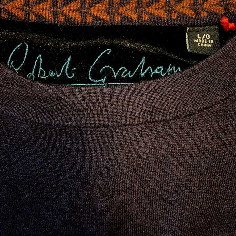 Robert Graham Robert Graham Sweater 100% Wool Pul… - image 4