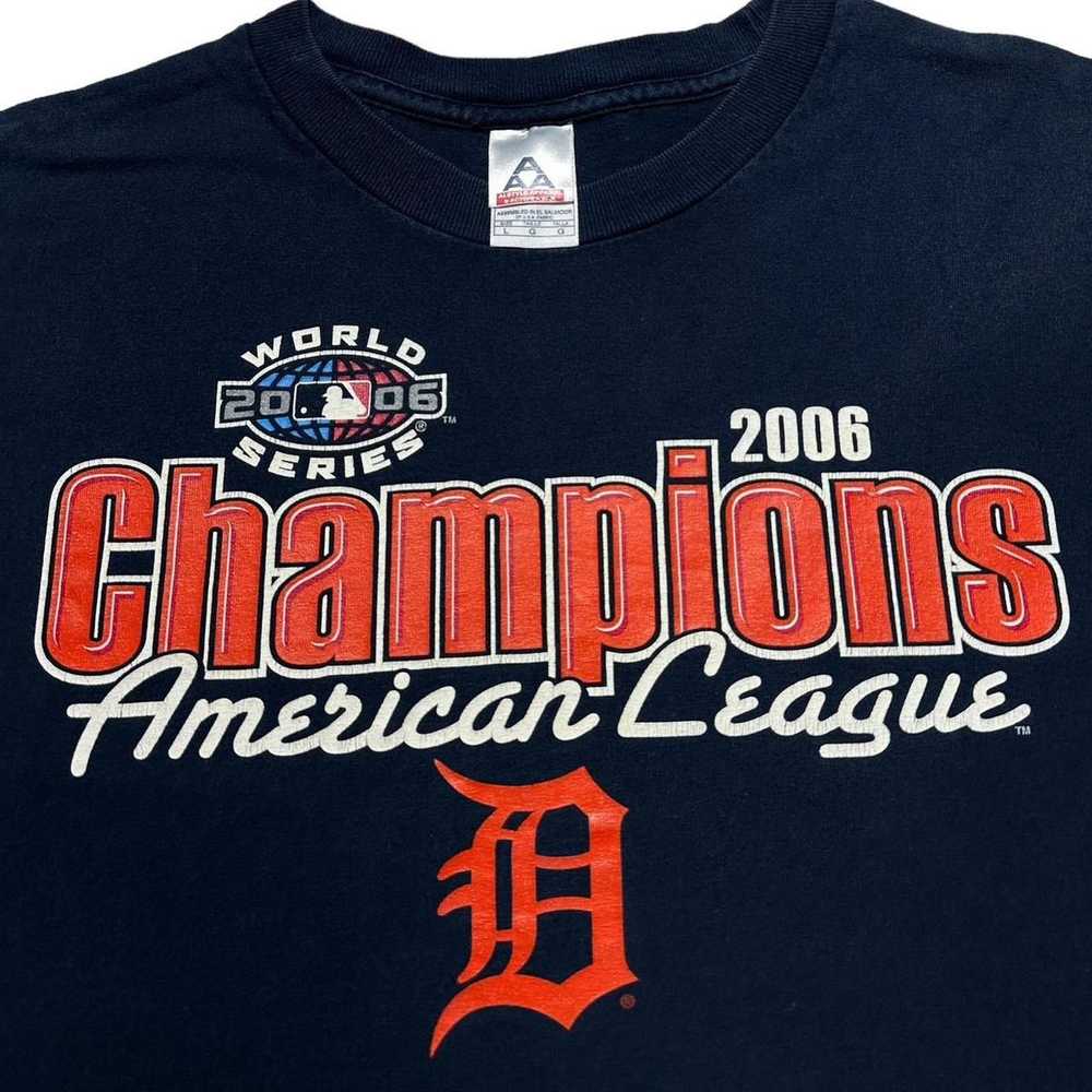 MLB × Vintage Y2K Detroit Tigers 2006 Champions T… - image 3