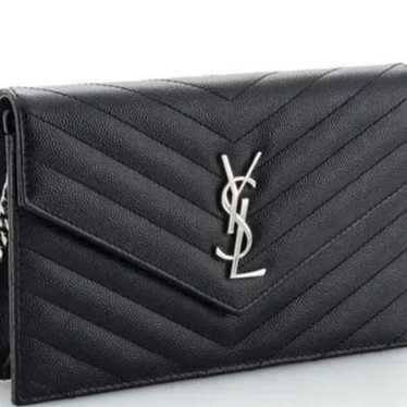 Yves Saint Laurent Classic Monogram  Leather Cross