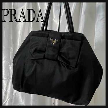 【Excellent Condition】PRADA Nylon Ribbon Tote Bag B