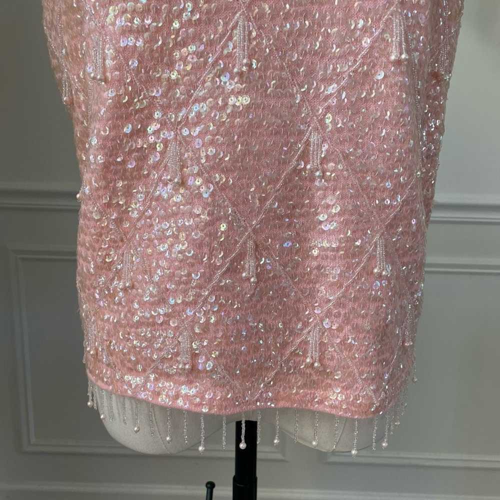 Vintage Vintage 60s Imperial Imports Pink Beaded … - image 3