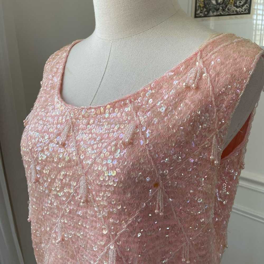 Vintage Vintage 60s Imperial Imports Pink Beaded … - image 4