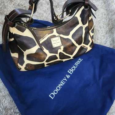 Dooney & Bourke Authentic Giraffe Print Leather S… - image 1