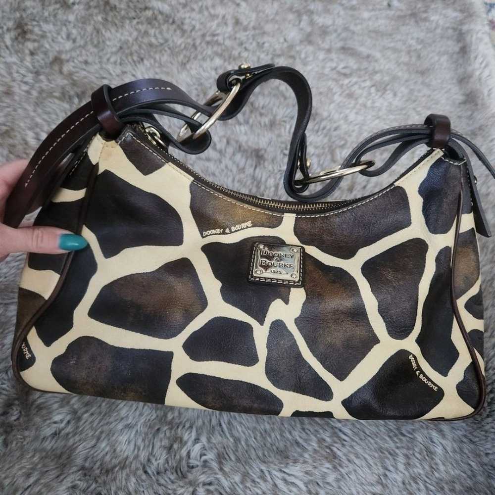 Dooney & Bourke Authentic Giraffe Print Leather S… - image 3