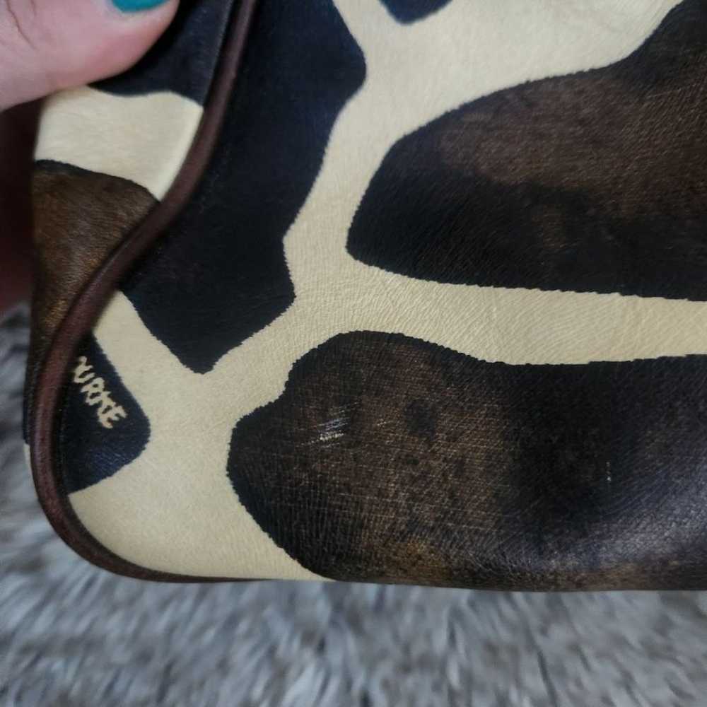 Dooney & Bourke Authentic Giraffe Print Leather S… - image 5