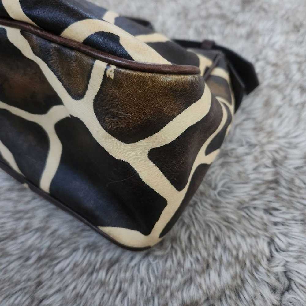 Dooney & Bourke Authentic Giraffe Print Leather S… - image 6