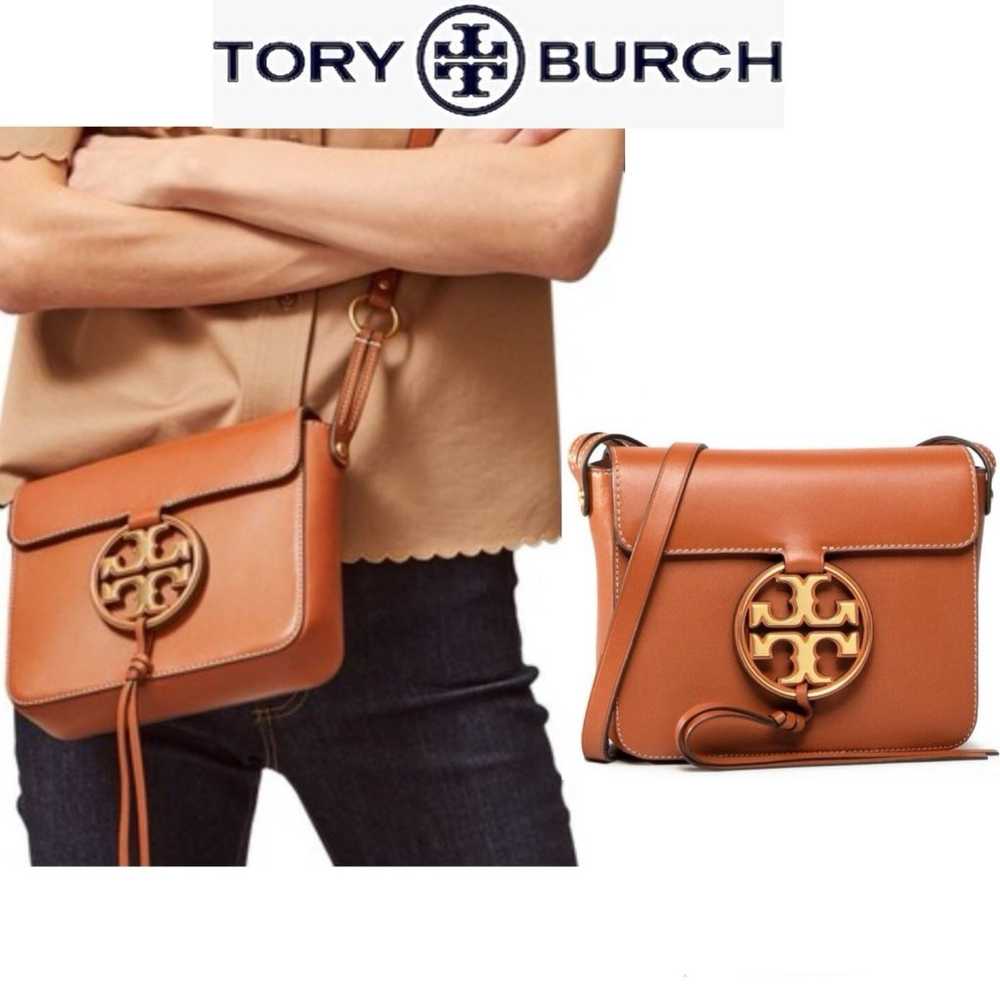 Tory Burch  Miller Leather Crossbody in Aged Came… - image 10