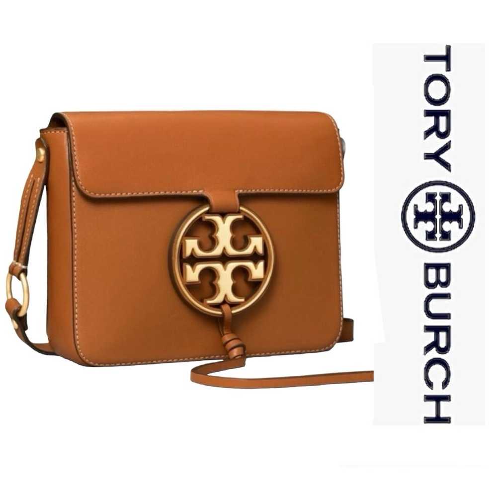 Tory Burch  Miller Leather Crossbody in Aged Came… - image 1