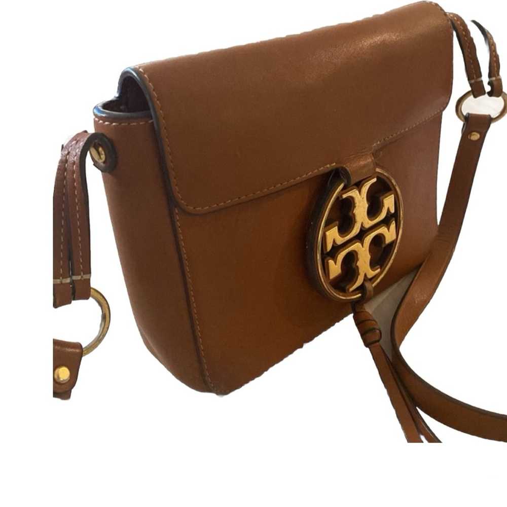 Tory Burch  Miller Leather Crossbody in Aged Came… - image 7