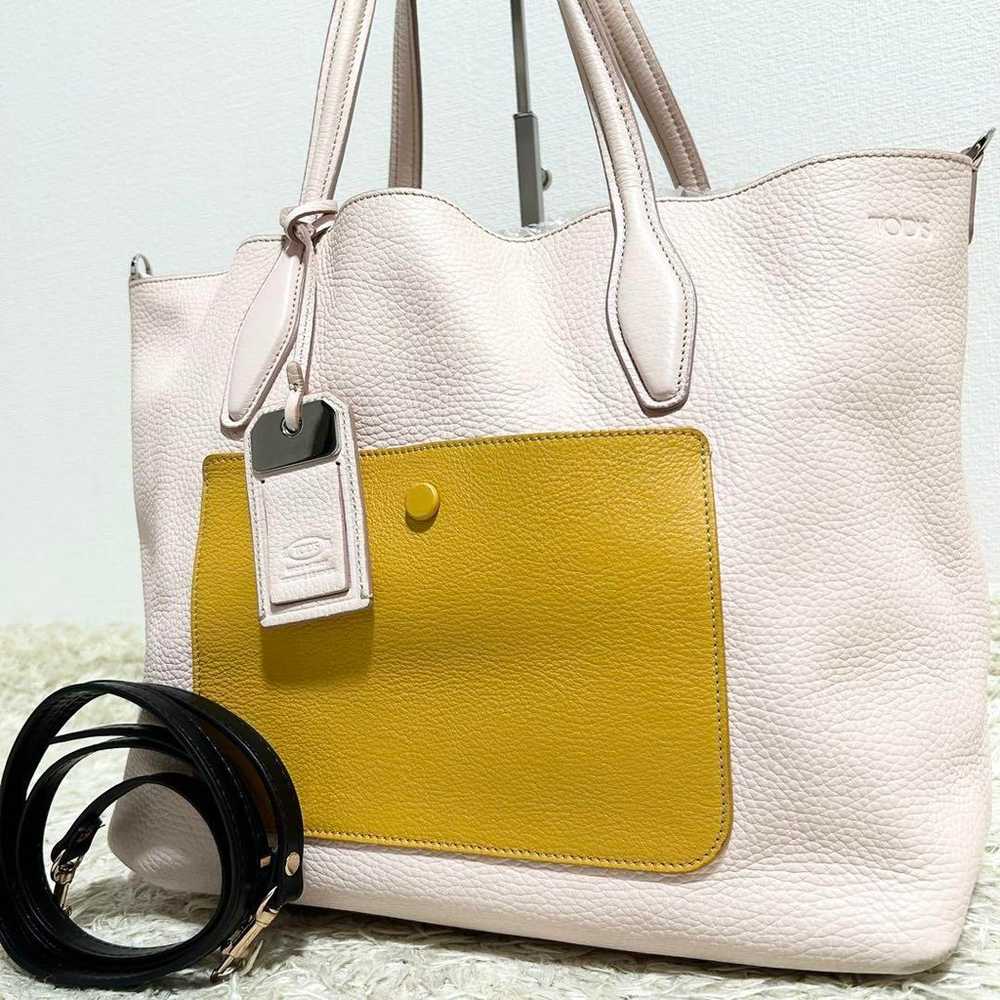 Tods Joy 2way Tote Bag Crossbody with A4 Storage … - image 1