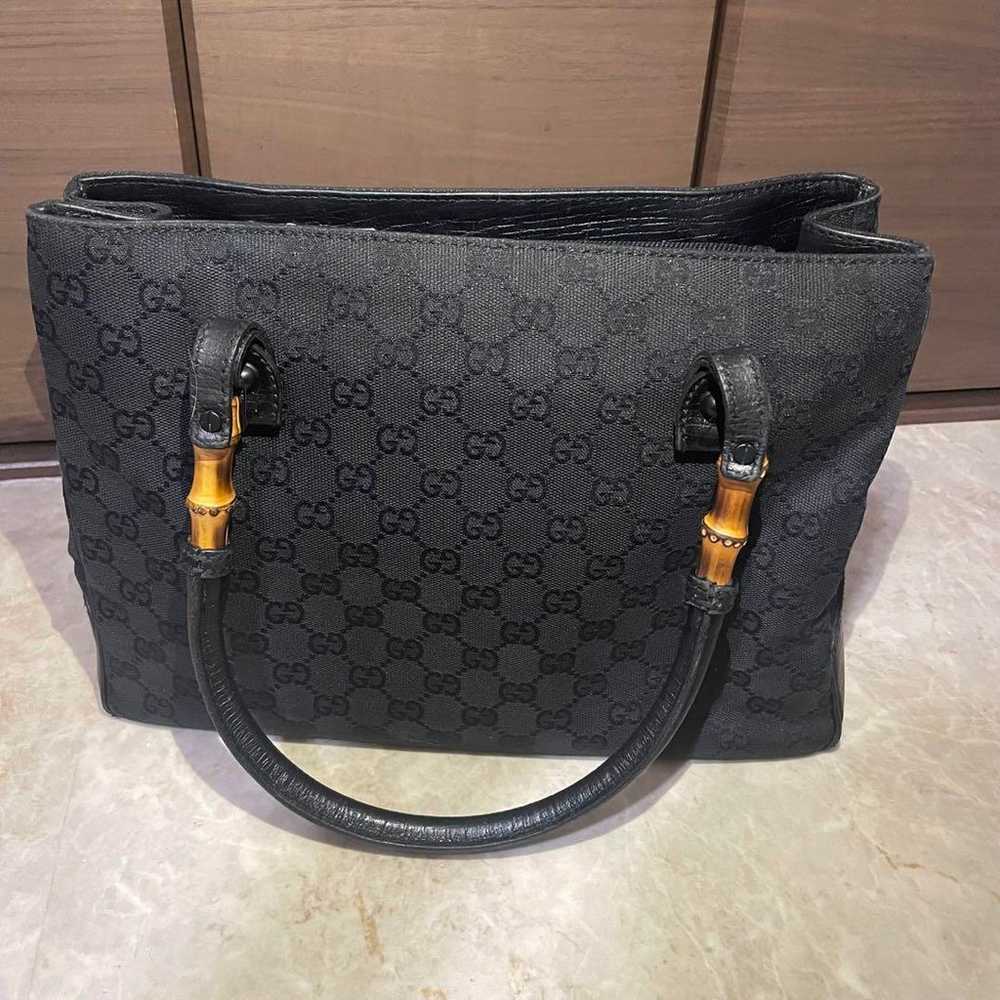 GUCCI GG canvas Bamboo handle tote bag 112526 - image 5