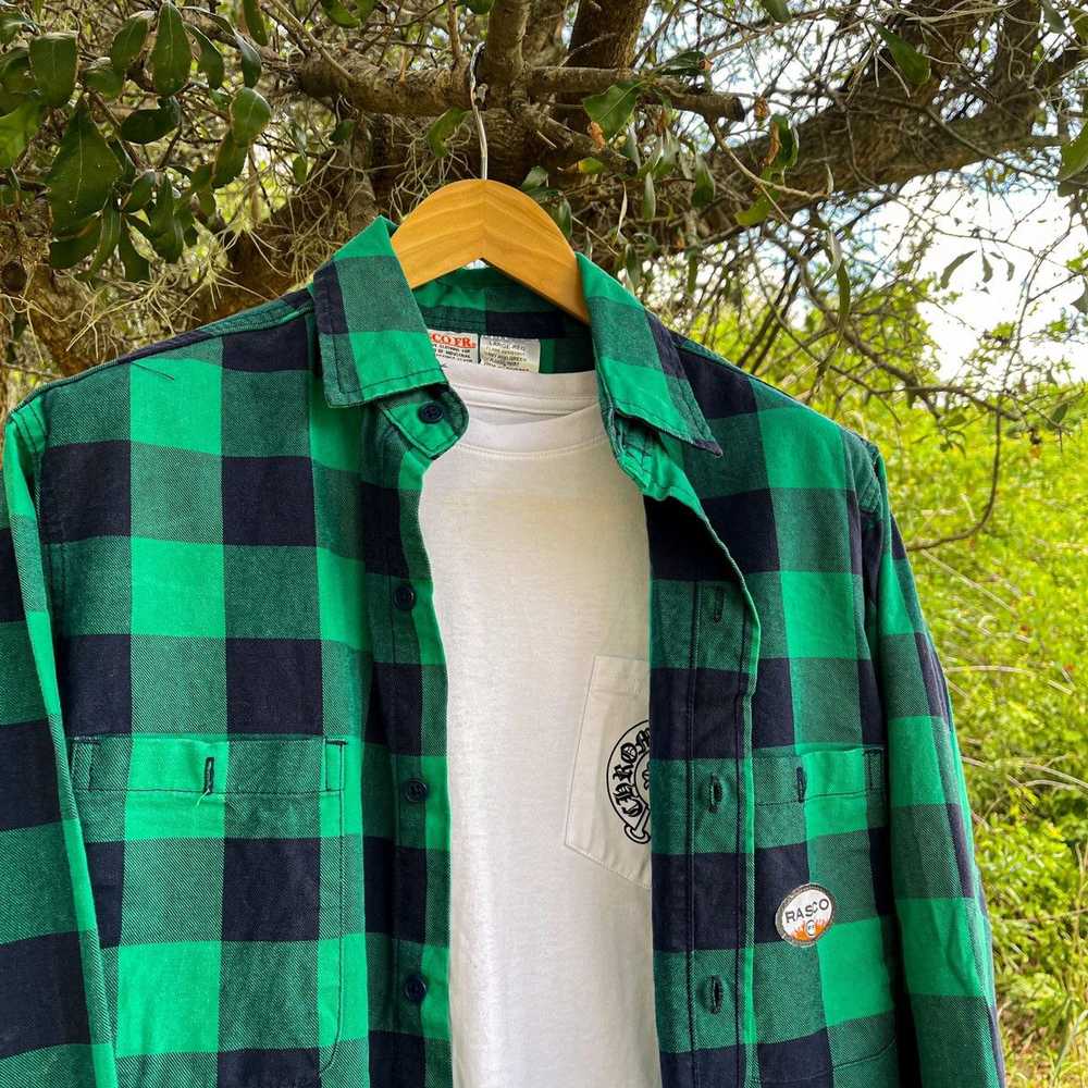 Flannel × Streetwear × Vintage Vintage 90s Travis… - image 1