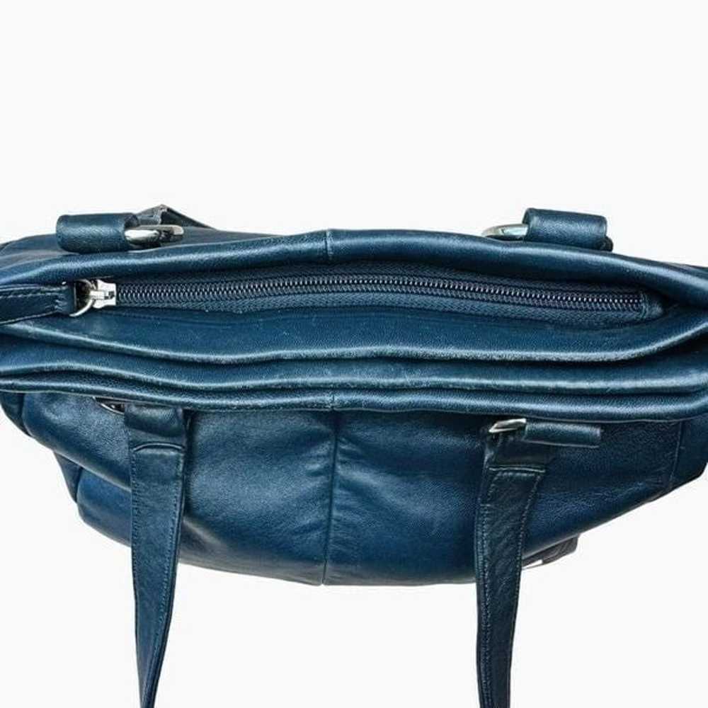 Vintage Blue Wilson’s Leather Shoulder Bag - image 12