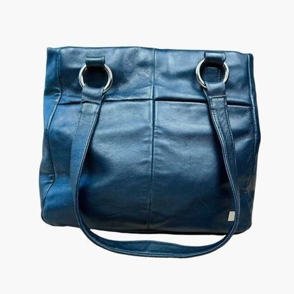 Vintage Blue Wilson’s Leather Shoulder Bag - image 1