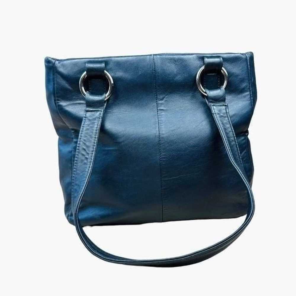 Vintage Blue Wilson’s Leather Shoulder Bag - image 3