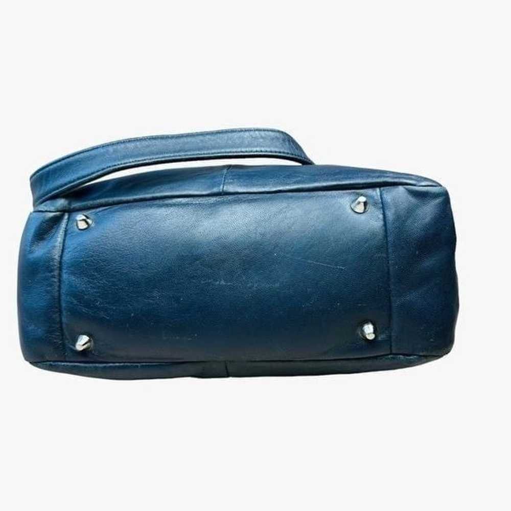 Vintage Blue Wilson’s Leather Shoulder Bag - image 6