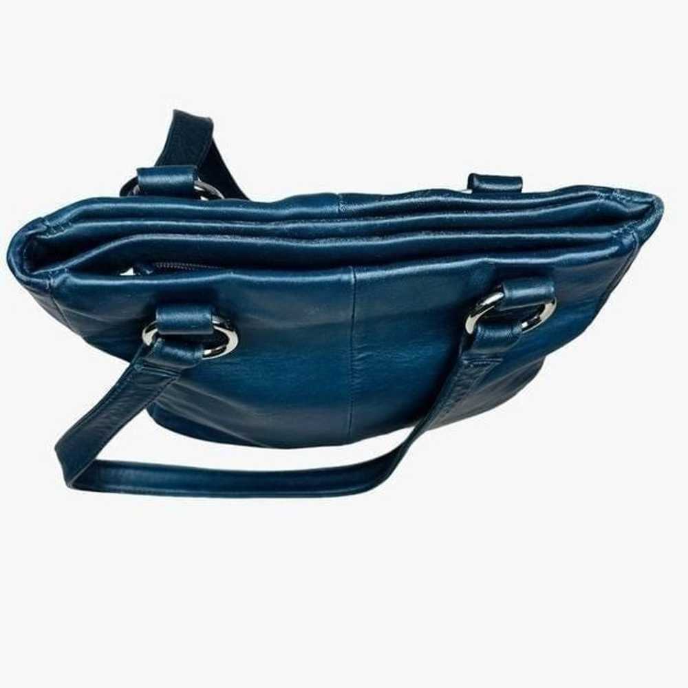 Vintage Blue Wilson’s Leather Shoulder Bag - image 7