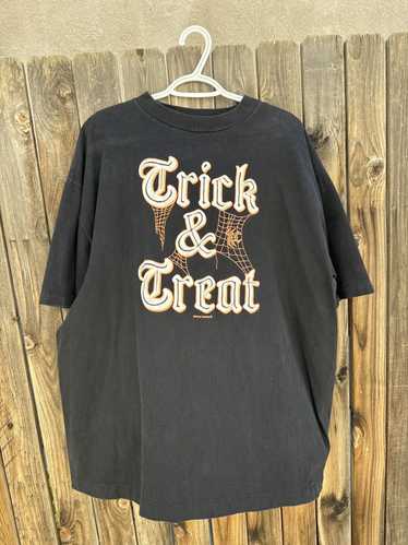 Streetwear × Vintage Trick & treat puff print shir