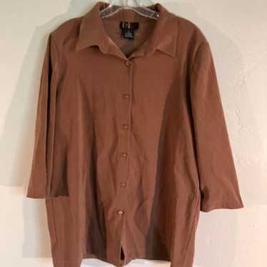 Vintage R&K Originals Blouse Button Up - image 1