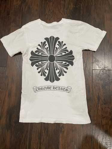 Chrome Hearts Chrome hearts white scroll cross tsh