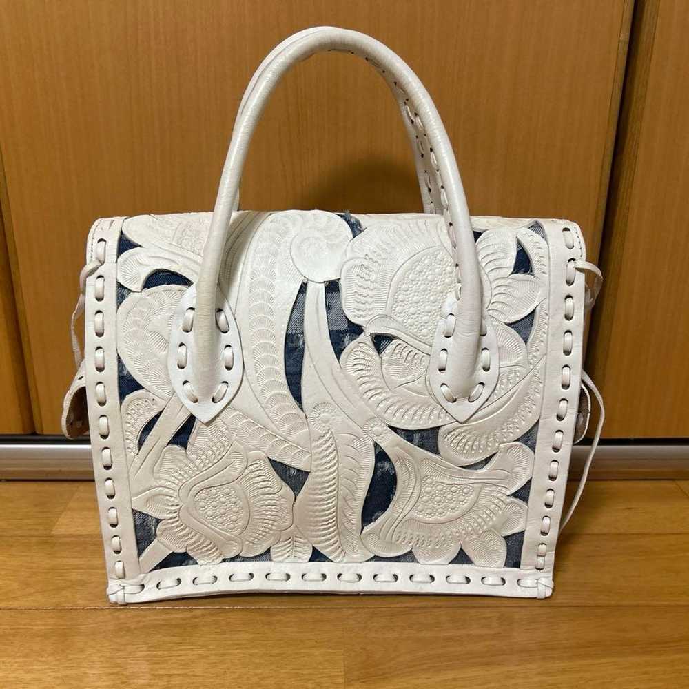 Grace Continental White x Denim Bag - image 2