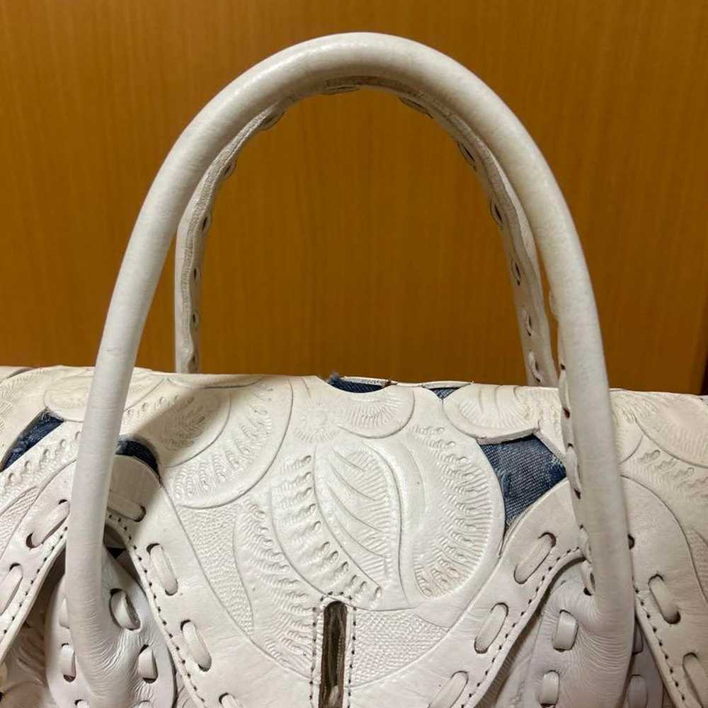 Grace Continental White x Denim Bag - image 3