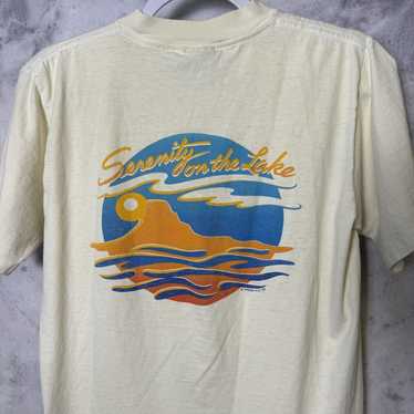 Vintage Vintage Serenity on the Lake T Shirt Mens 