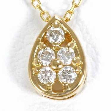 Other Other K18 Yellow Gold Diamond Necklace Meta… - image 1