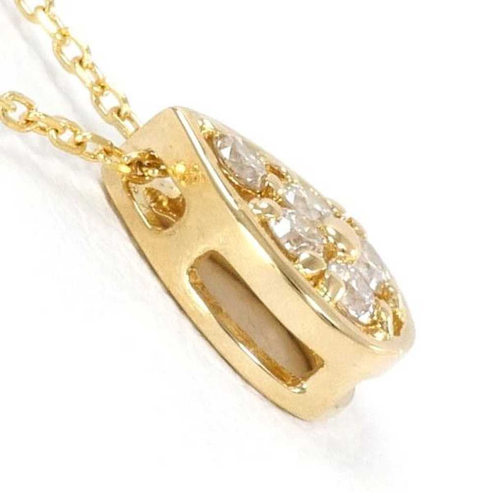 Other Other K18 Yellow Gold Diamond Necklace Meta… - image 2